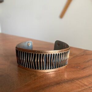 Vintage Signed Copper Renoir Cuff